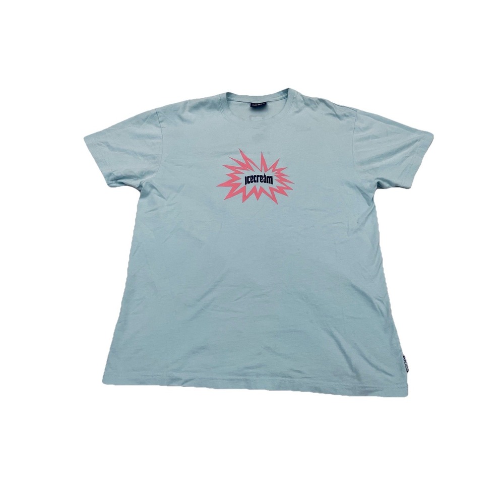 Billionaire Boys Club Ice Cream Implode Tee Men's XL Cool‎ Blue Logo Pharrell